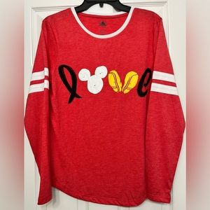 DISNEY long sleeve rugby style t-shirt… Size large…